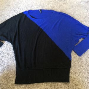 Maurices blue and black sweater